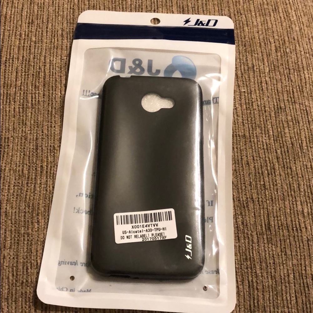 Black Alcatel A30 phone case